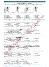 Bài tập Tiếng Anh cho học sinh Lớp 10 - Unit 5 Technology and you - Đỗ Bình